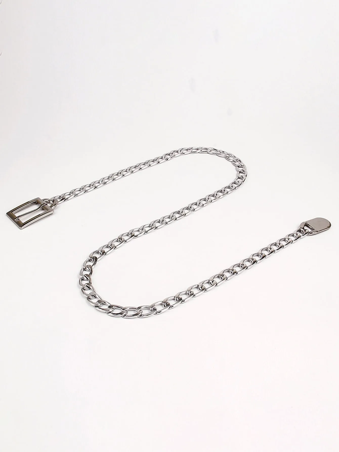 135CM Plus Size Square Buckle Chain Belt