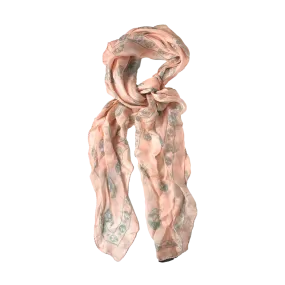 Alexander McQueen Silk Scarf Pastel Pink/Blue