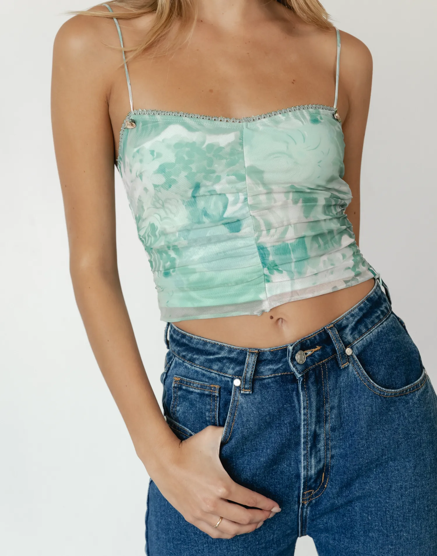 Alida Crop Top (Green)