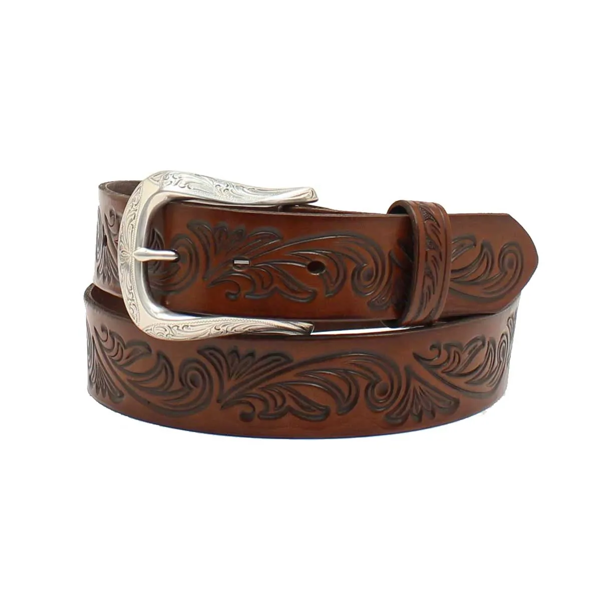 Ariat Women's Floral Embossed Leather Belt