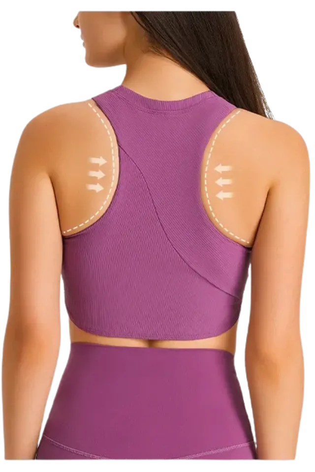 Athena Patriarch Purple Crop Top