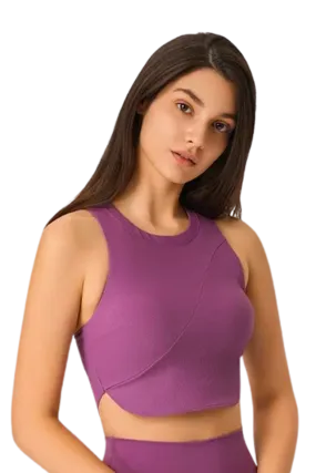 Athena Patriarch Purple Crop Top