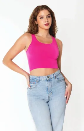 Bamboo Basic Crop Tank Top (Other Colours)