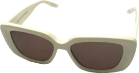 Barton Perreira Cream Binti Sunglasses In Ivory