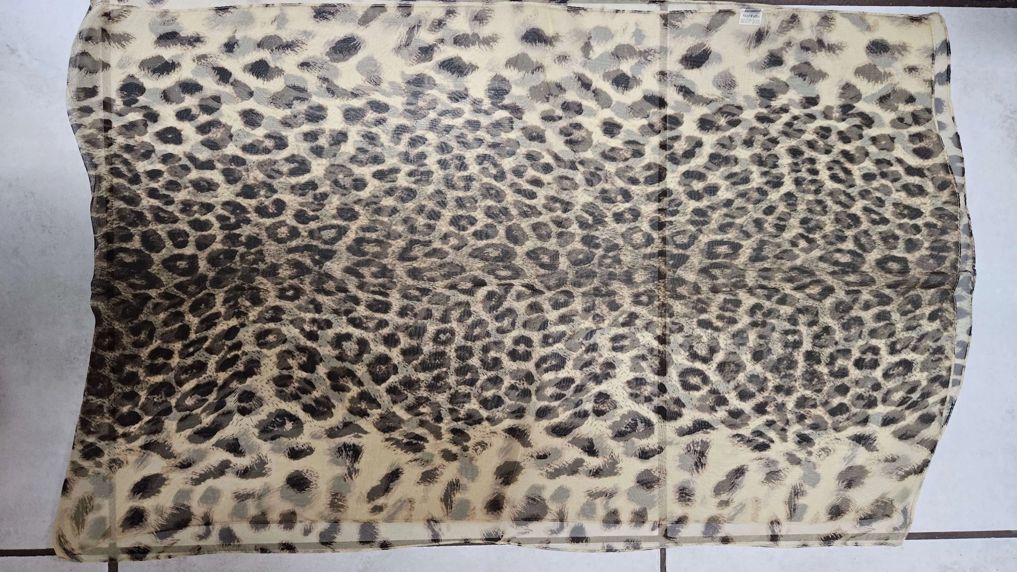 Brown Leopard Printed Scarf SE0298