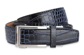 Cayman Black & Blue, 1 3/8 Strap, Dress Belt