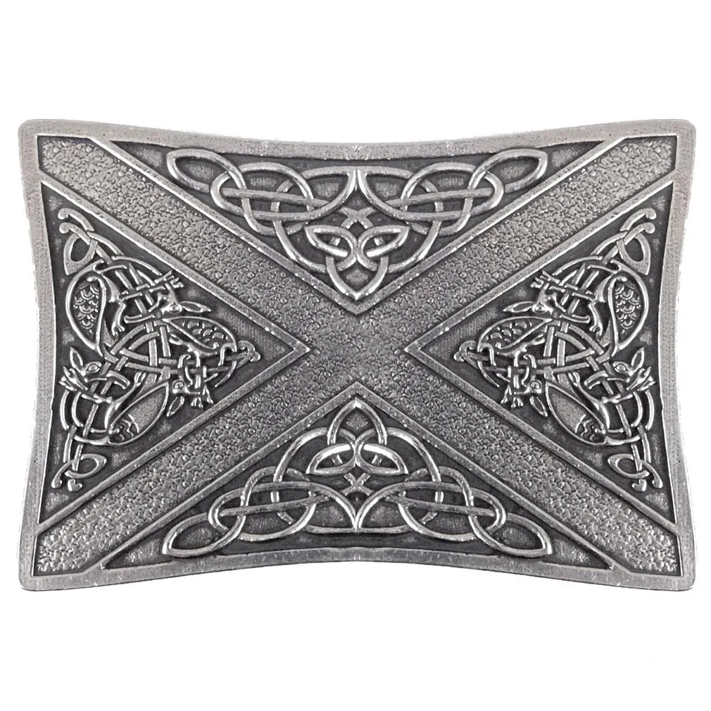 Celtic Saltire Kilt Buckle