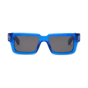 Dark Shapes Rectangle-Frame Sunglasses