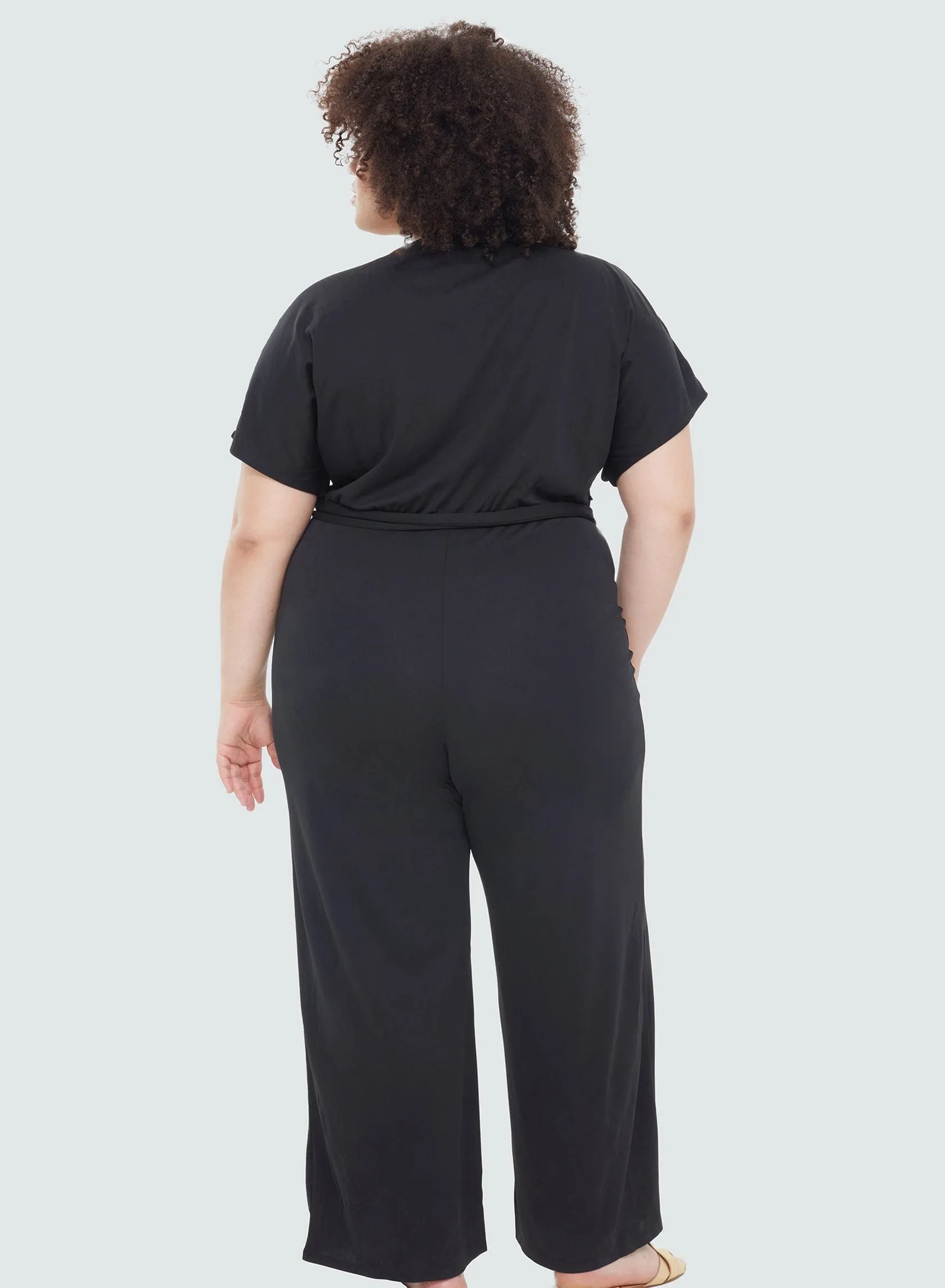 Dex Plus Size Wrap Style Jumpsuit- 2172858