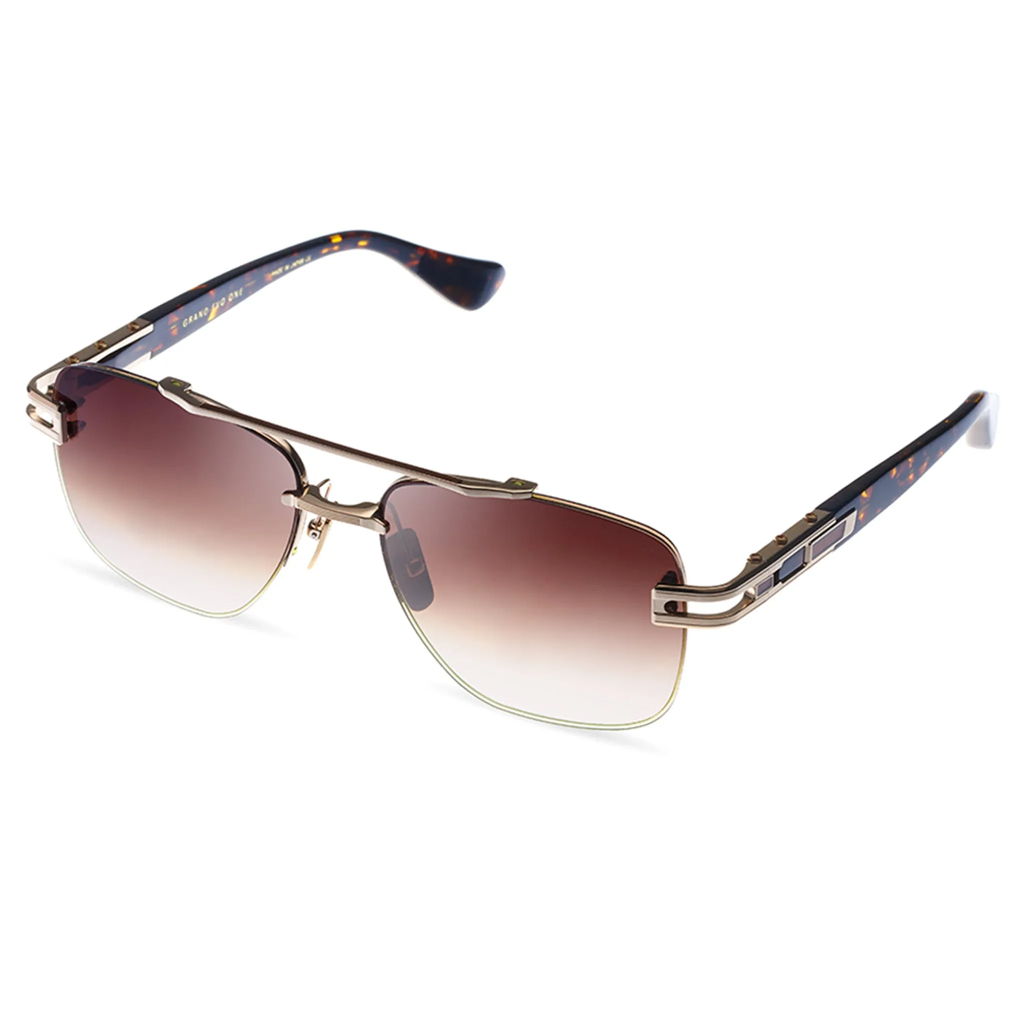 Dita Grand-Evo One DTS138-A-02 White Gold Brown Sunglasses