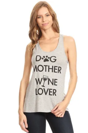 Dog Mother Wayn Lover Tank Top Raw Moda