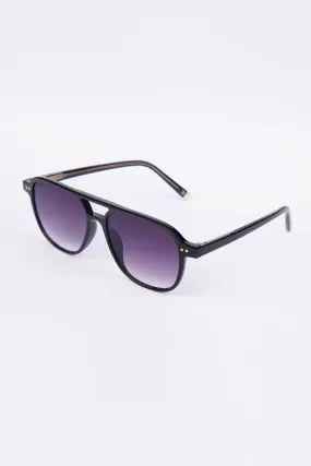 Double Bridge Sunglasses - Black