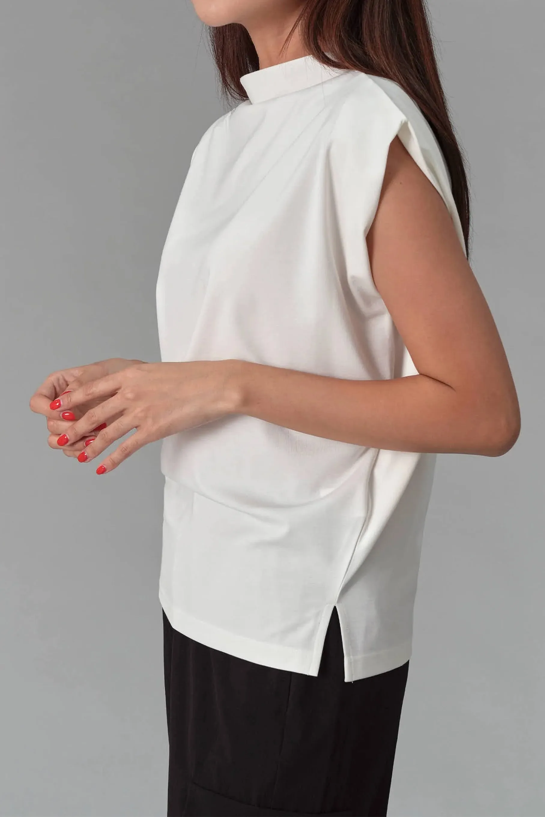 Elnora Sleeveless Top, Ivory