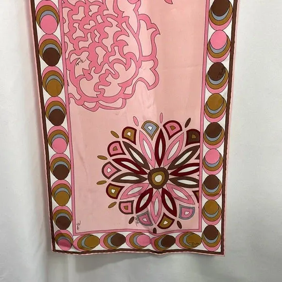 Emilio Pucci Multi Large Silk Square Scarf