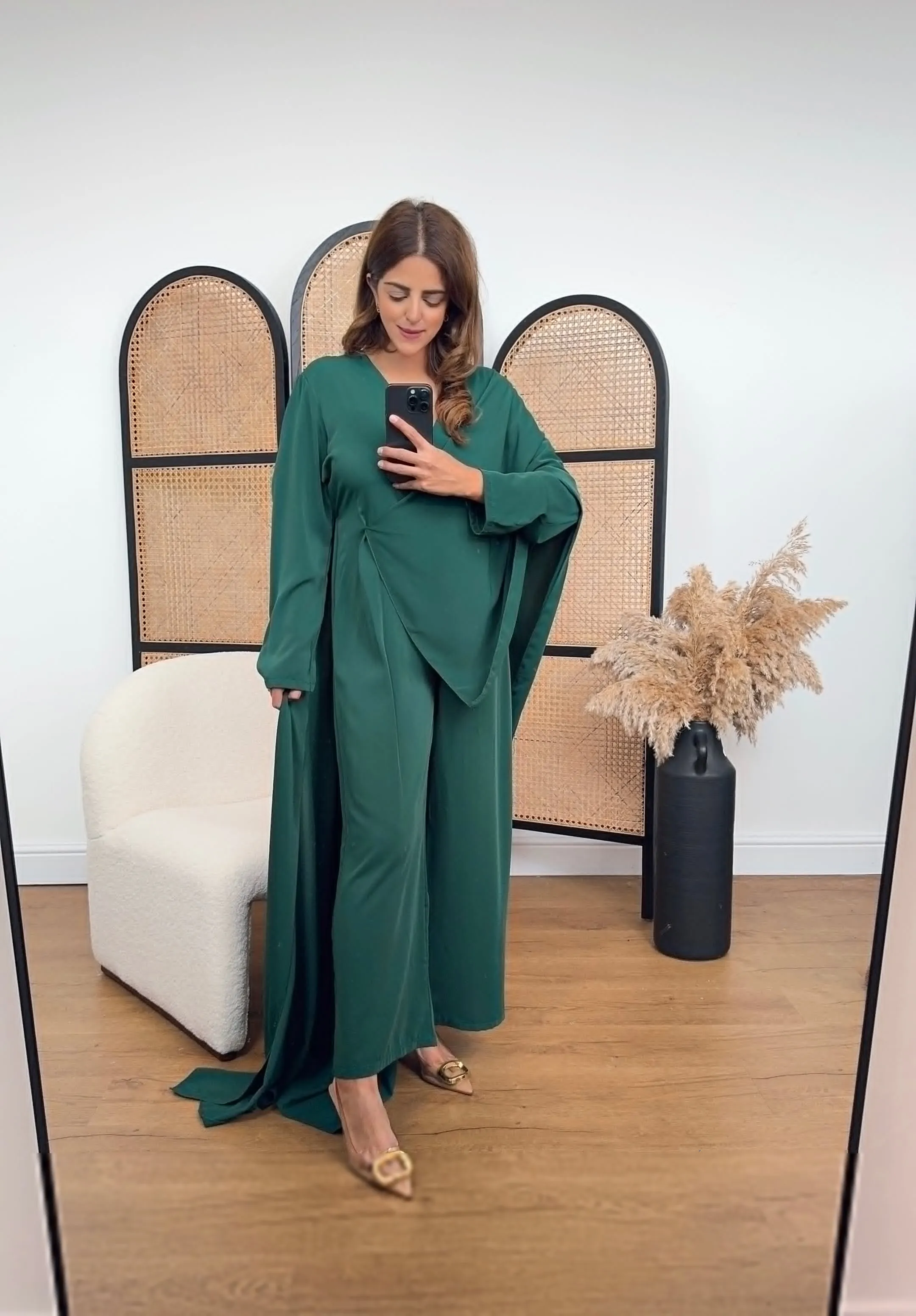 Fina jumpsuit bottle green