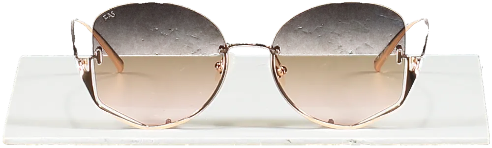 For Art's Sake Brown Moon Sunglasses One Size