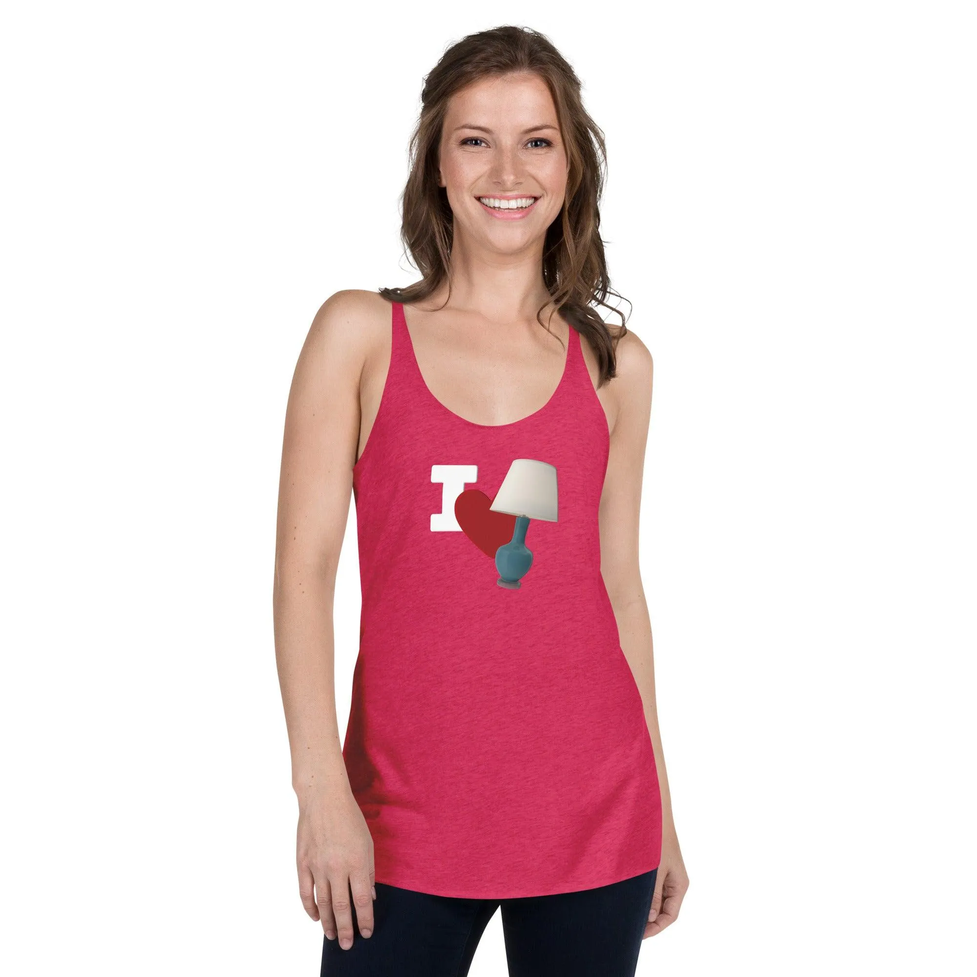 I Love Lamp Women's Racerback Tank