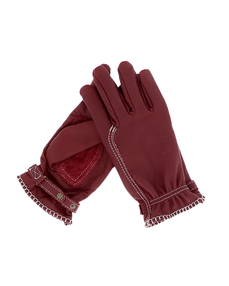 KYTONE Motorsport Leather Gloves - Bordeaux