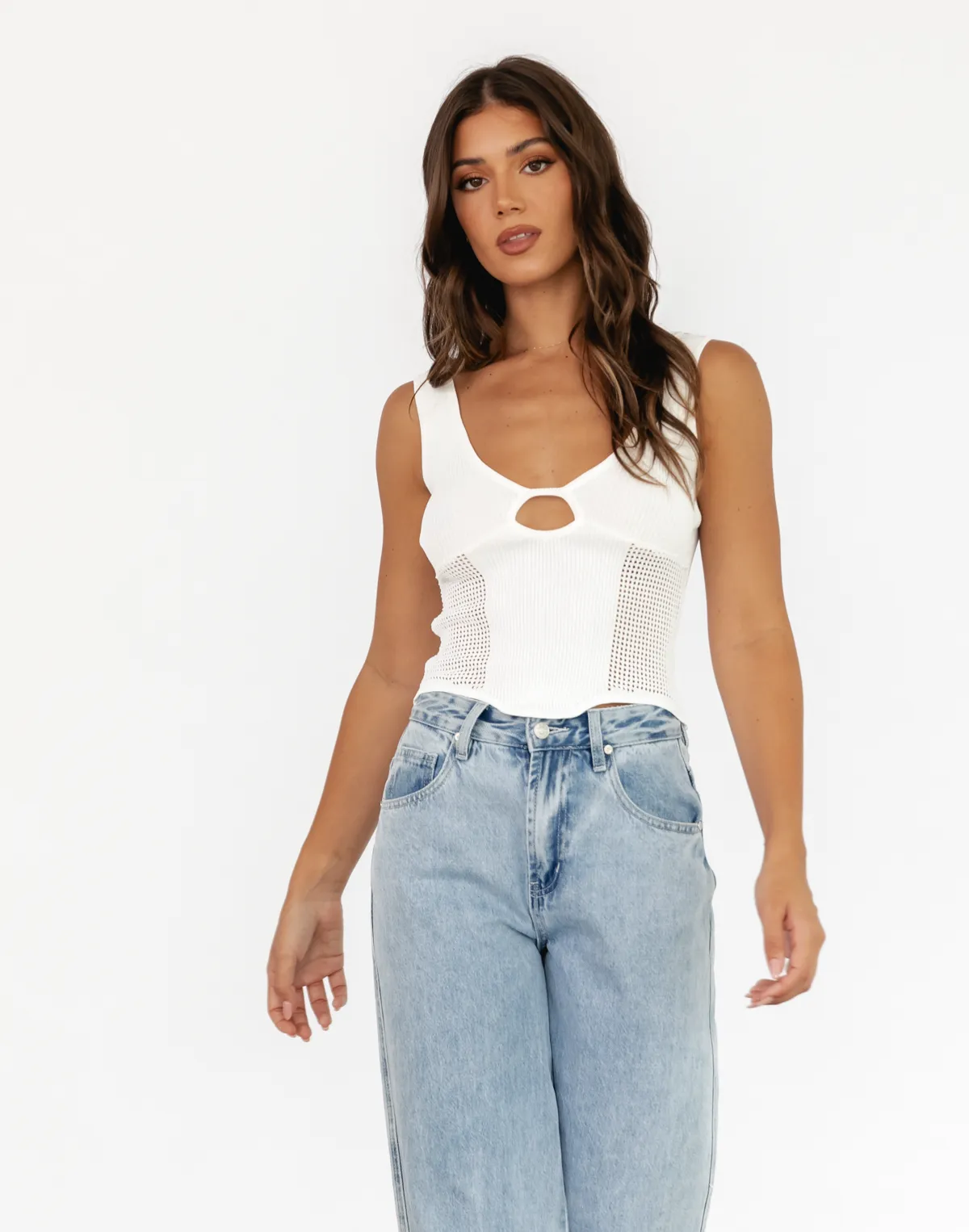 Lizzo Crop Top (White)