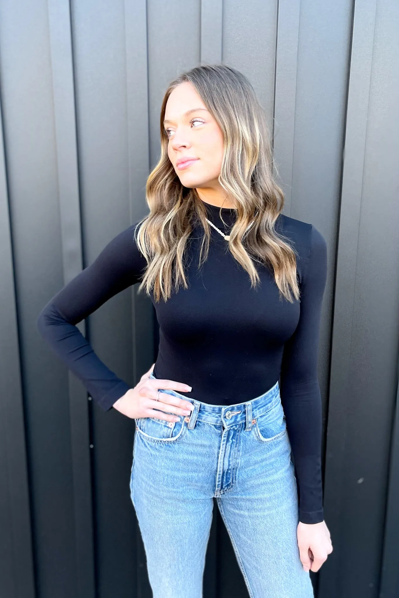 Maddie Mock Neck Crop Top