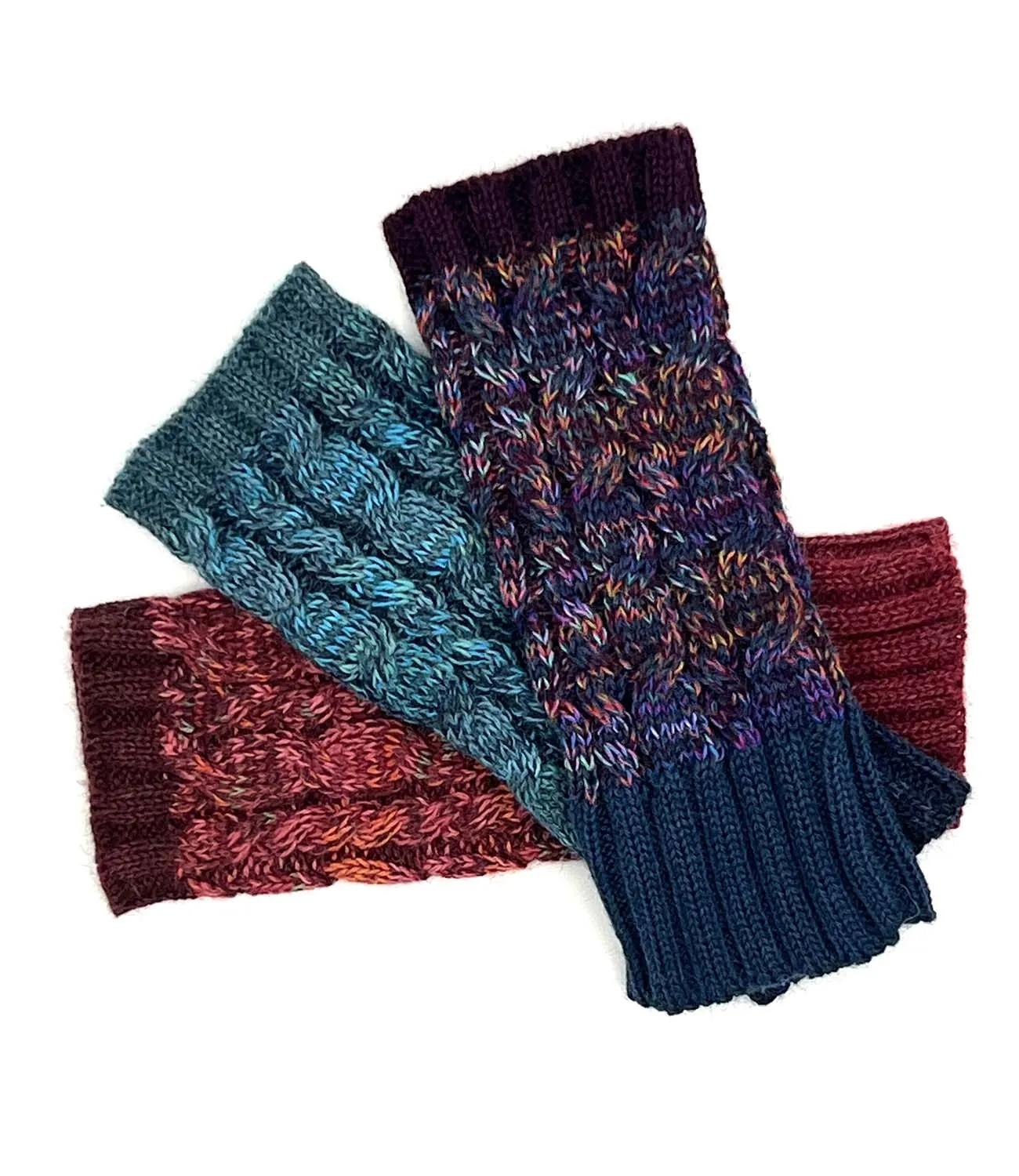 NEW! Alpaca Gloves - Braided - Scarlet