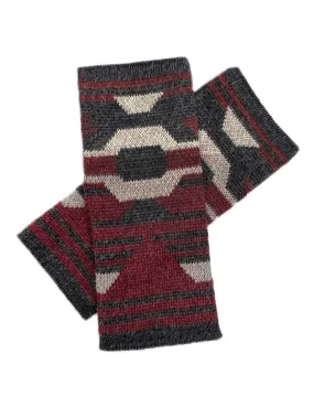 NEW! Alpaca Gloves - Incan - Wine