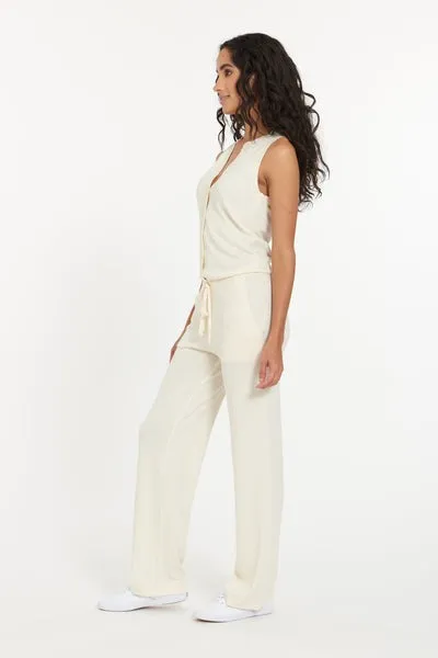 Portofino Jumpsuit - Antique White