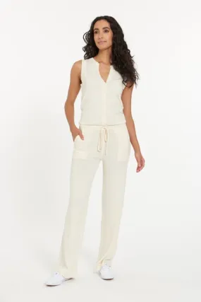 Portofino Jumpsuit - Antique White