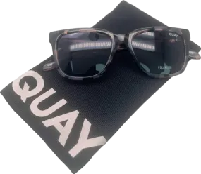 Quay Tortoiseshell WIRED Polarised Sunglasses in case