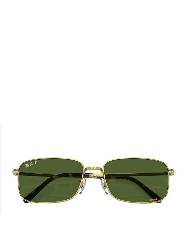 Ray-Ban RB3717 145 57 Polarized Sunglasses Legend Gold / Polar Dark Green