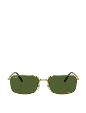 Ray-Ban RB3717 145 57 Polarized Sunglasses Legend Gold / Polar Dark Green