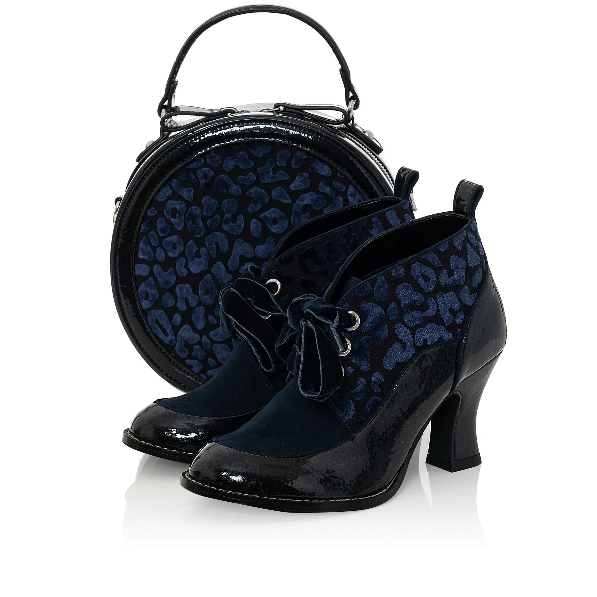 Ruby Shoo Alberta Midnight Blue Velvet Hand Bag