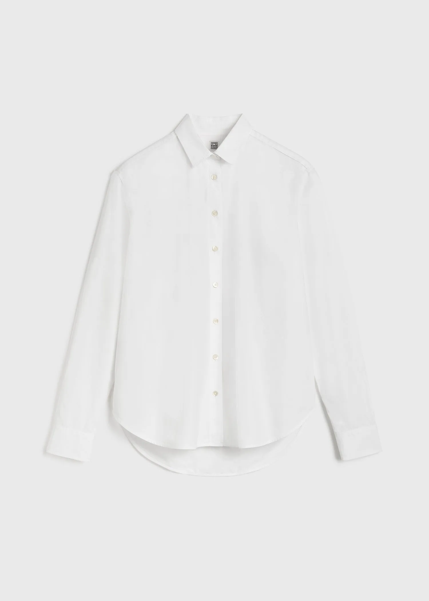 Signature cotton shirt white