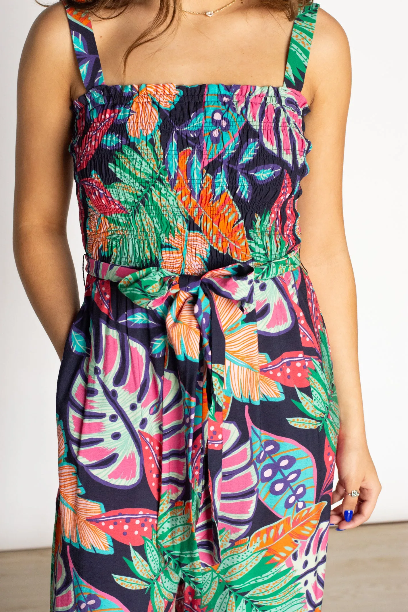 Somewhere on a Beach Multicolor Jumpsuit