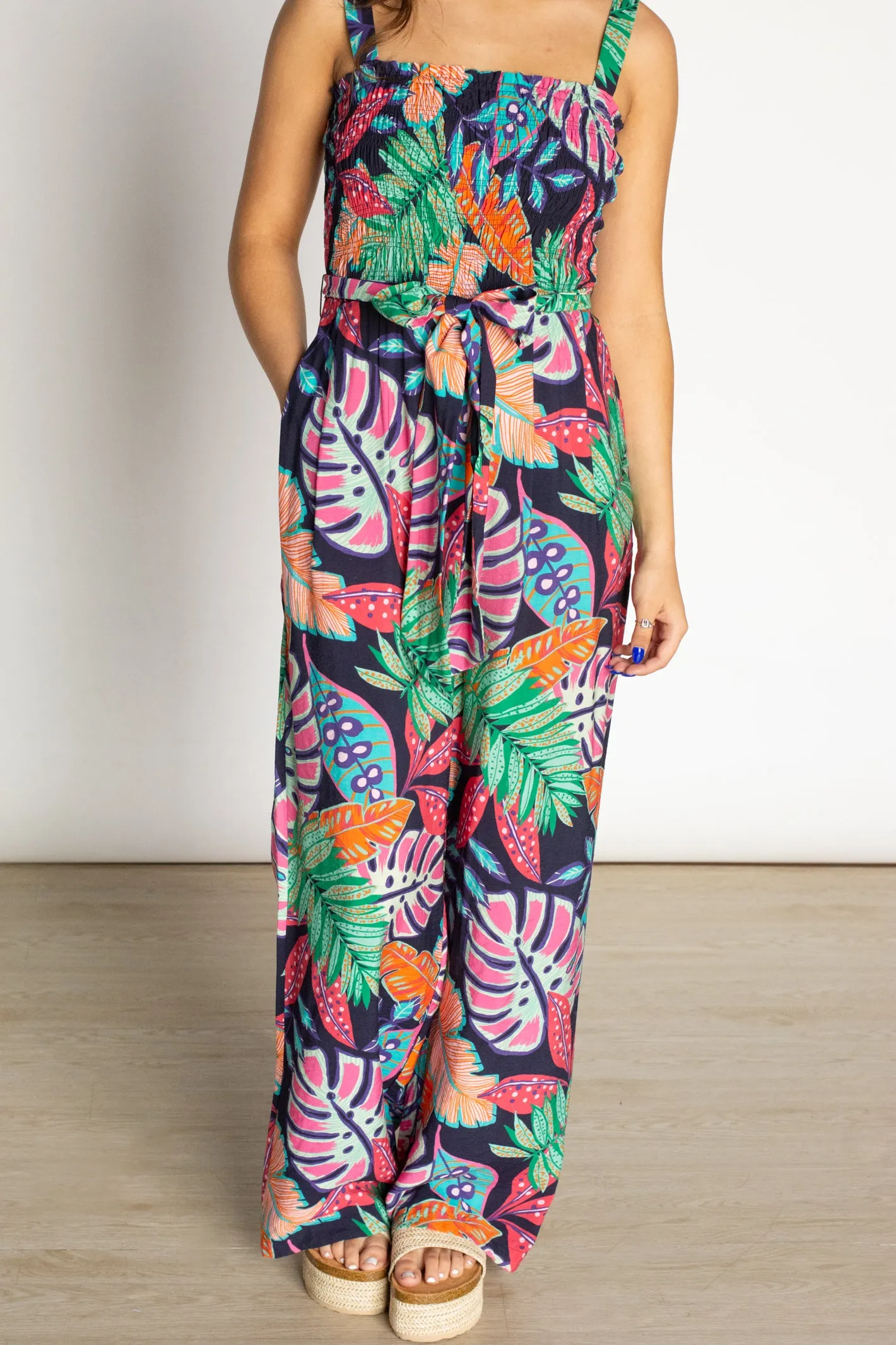 Somewhere on a Beach Multicolor Jumpsuit