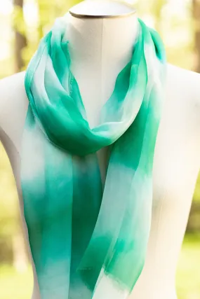 Spearmint Tie Dye Scarf