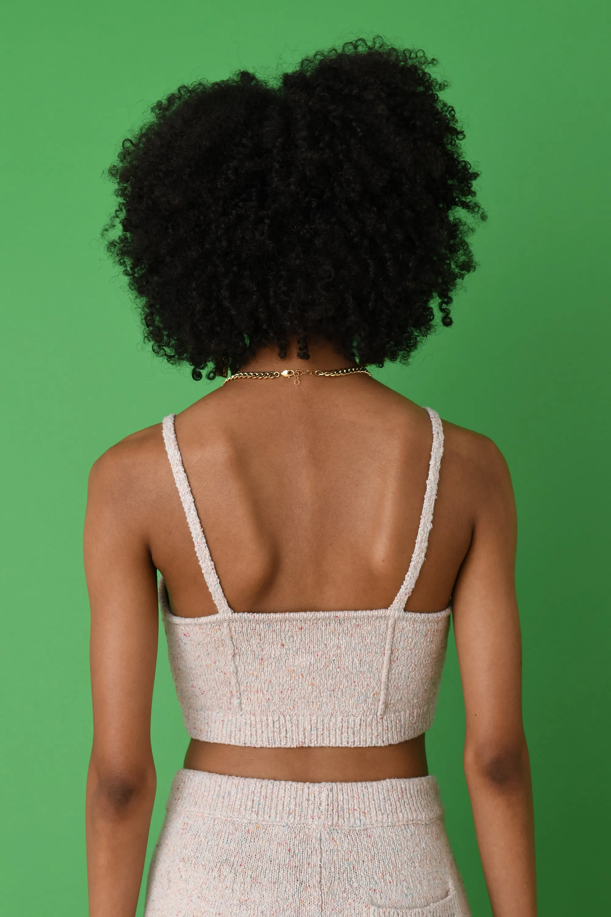 Speckled Linen Bralet