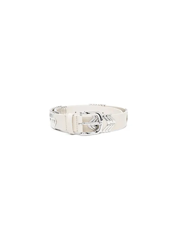 Tehora Belt in Chalk/Silver