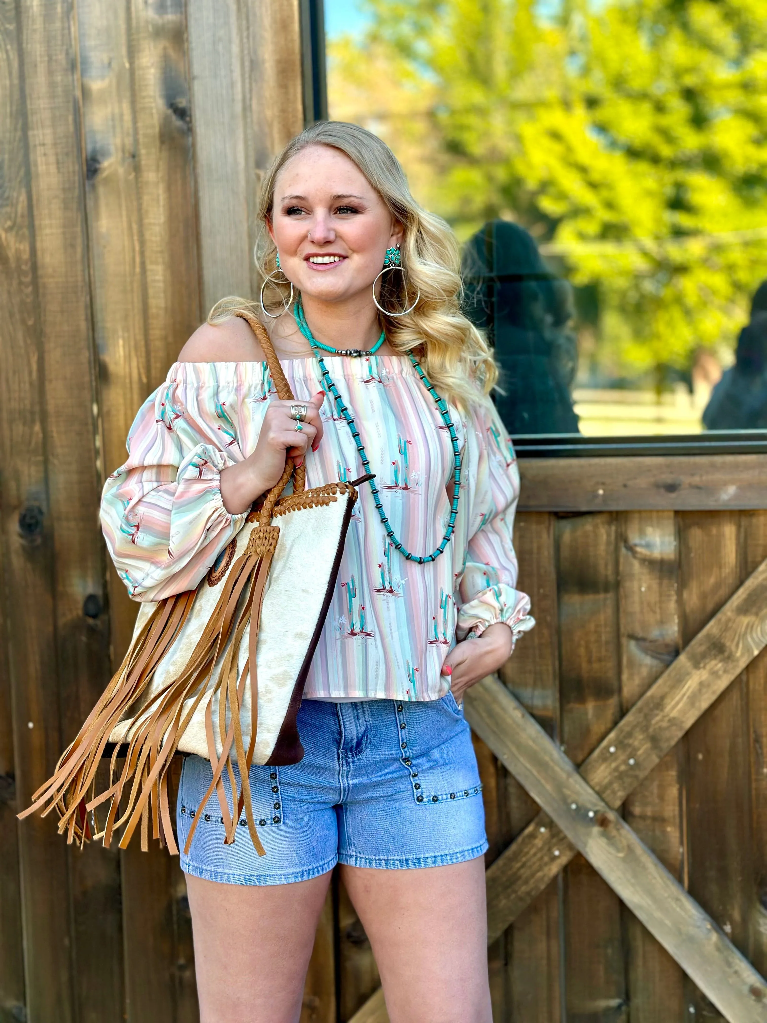 The Cactus & Stripe Rodeo Nights Top