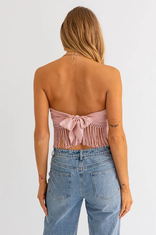 Tube Top With Fringe