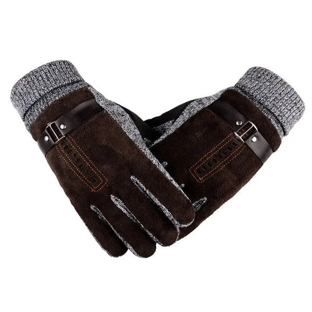 Women/Men Winter Warm Gloves Cashmere Lining Tactical Gloves