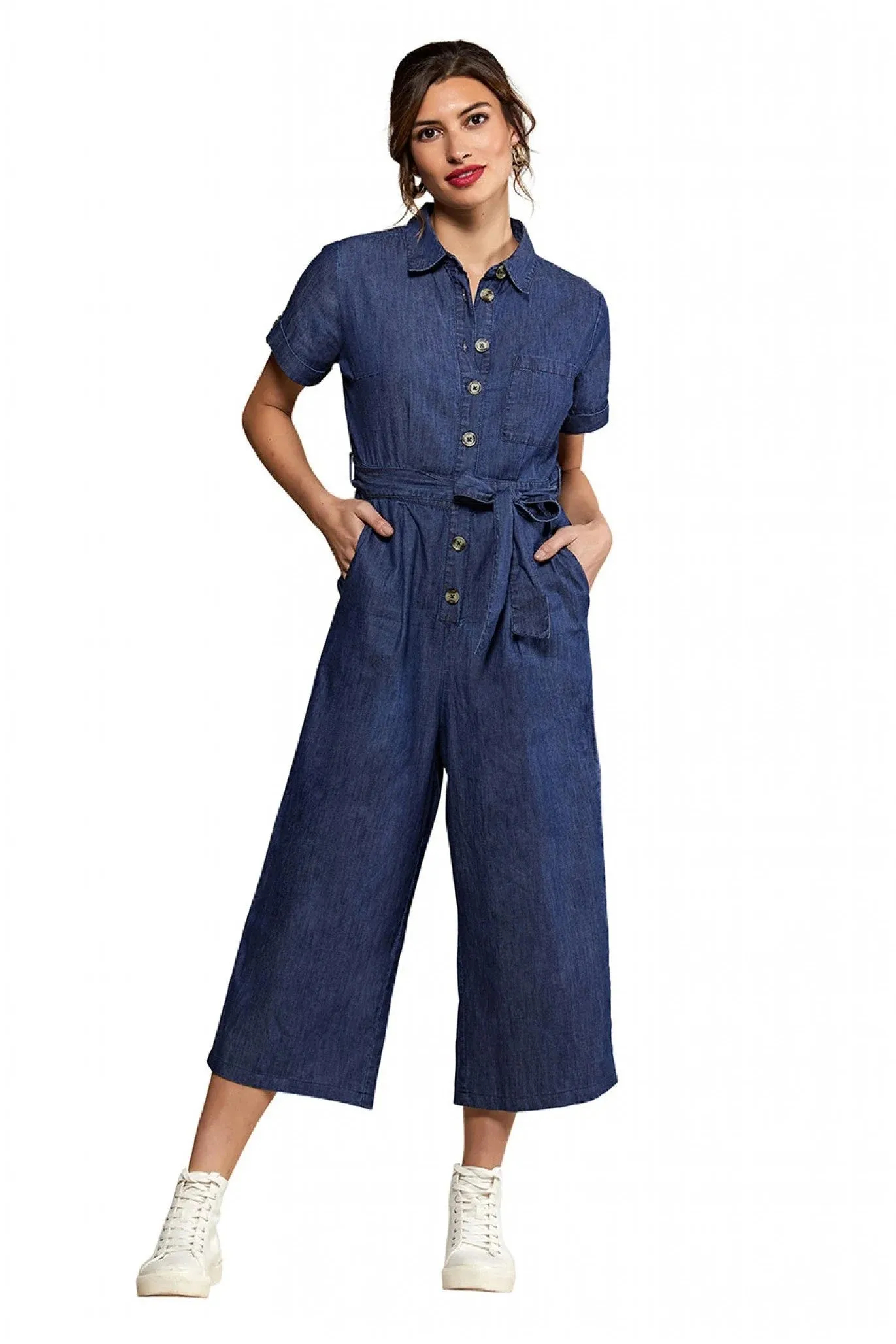 Yumi Blue Denim Jumpsuit